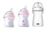 Kit 3 Mamadeiras Chicco Stepup Menina - 0m+, 2m+ e 6m+