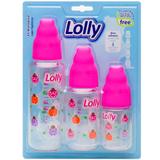 Kit 3 Mamadeiras Joaninha Lolly