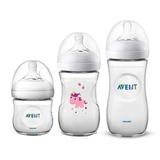 Kit 3 Mamadeiras Pétala 125 260 330ml Unicórnio - Philips Avent