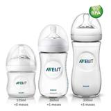 Kit 3 Mamadeiras Pétala Anticólica Avent 125-260-330ml