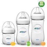 Kit 3 Mamadeiras Pétala AVENT Anticólica - 125/260/330 ml