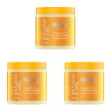 Kit 3 Mascara de Hidratação Para Cabelo Banana e Mel 470g BioCale