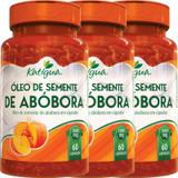 Kit 3 Óleo de Semente de Abóbora 60 Cápsulas Katigua
