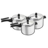 Kit 3 Panelas De Pressão Polida 4.5 Litros - Nacional