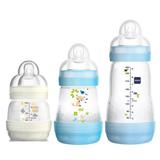 Kit 3 Peças Mam First Bottle Bege 130ml e 160ml+260ml Azul