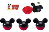 Kit 3 peças pote porta mix mickey mouse lembrancinhas 220ml - Plasútil
