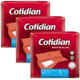 Kit 3 Protetores de Cama COTIDIAN - TAMANHO ÚNICO - 18 UNIDADES - Softys