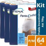 Kit 3 Roupa Intima Tena Pants P/m 8 Tiras