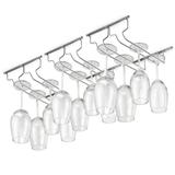 Kit 3 Suporte para 6 Taças 1631 Aço Cromado Modelo Suspenso de Fixar Arthi - Arthi comercial ltda
