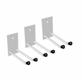 Kit 3 Suportes Parede para Rodos e Vassouras 18cm Branco Ferro - Novo.escadas