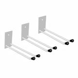 Kit 3 Suportes Parede para Rodos e Vassouras 30cm Branco Ferro - Novo.escadas