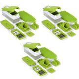 KIT 3 UNIDADES do Cortador E Fatiador Legumes, Frutas E Verduras - Nice Dicer - Rpc