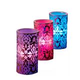 Kit 3 Vela de LED Colorida Decorativa C/ Controle Relaxmedic