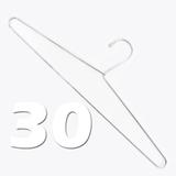 Kit 30 Cabide Tintureiro Aço Cromado Extra Forte Modelo Executivo Profissional Luxo com Ponteira Passerini - Mm passerini ltda