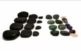 Kit 30 Pedras Quentes Terapêuticas Vulcânicas + Quartzo Cristais na Shoppstore - Lunaris