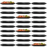 Kit 30 Travessas Retangulares 27 Cm em Melamina/Plastico para Sushi Utilgoods