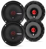 Kit 4 Alto Falante Bomber 200w 6 Polegadas Ford Fiesta