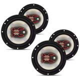 Kit 4 Alto Falante Bravox 6 Polegadas 200W RMS 4 Ohms Triaxial B3X60X Som Automotivo