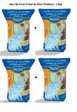 Kit 4 Areia Sanitária Cristais de Sílica em Gel - 1,8kg - Chalesco