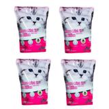 Kit 4 Areias de Gato Micro Sílica Pet Like 1,6kg