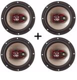 Kit 4 Auto Falante Bravox 6 Chevrolet Corsa Classic 200 W Rms