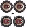 Kit 4 Auto Falantes Bravox 200w 5 e 6 Polegadas Chevrolet Prisma