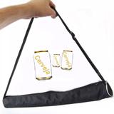 Kit 4 Bolsa Térmica Alça Porta 4 Latinhas Refrigerante Cerveja 350 ML Nylon Praia Caminhada Bebidas - Nacional