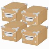 Kit 4 Caixa Organizadora com Alça OR52500 Monta Fácil Kraft P Porta Objetos E Acessórios Ordene - Ordene s/a