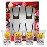 Kit 4 Copos 60 Ml Cada Shot Emoji Doses 10022931 - Zona criativa