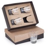Kit 4 Copos de vidro customizados 216ml Black White - Shop quality