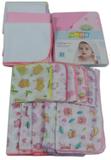 Kit 4 Cueiro Toalha Banho 5 Pano Boca 5 Toalha fralda menina - Dugu