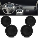 Kit 4 Difusor de Ar Central Lateral Painel Celta 2001 a 2006 Preto Ótimo Acabamento - Auto quality