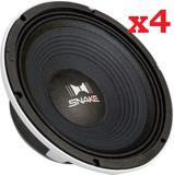 Kit 4 Falante Woofer Snake 10 Esv610 300w Rms Medio 4/8 Ohms