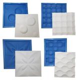 Kit 4 Formas de Plástico com EVA para Placas de Gesso - Xmoldes formas 3d