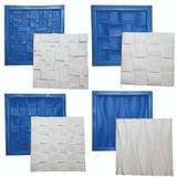 Kit 4 Formas Gesso 3d Borracha E Plástico Placa Lindíssimas - Xmoldes formas 3d