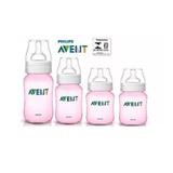 Kit 4 Mamadeira Classic de 0M a 6 M (rosa) Philips AVENT