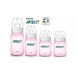 Kit 4 Mamadeira Classic de 0M a 6 M (rosa) Philips AVENT