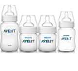 Kit 4 Mamadeira Classic de 0M a 6 M (Transp) Philips AVENT