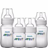Kit 4 Mamadeiras Avent Philips Classic 125/260/330ml