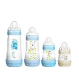 Kit 4 Mamadeiras First Bottle 130ml+160ml+260ml+320ml Mam Azul