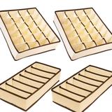 Kit 4 Organizador de Gavetas TNT 2 Modelo 24 Espaços e 2 de 6 Espaços para Calcinhas Cuecas Sutiã Meia Lingerie - Kehome