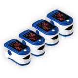 Kit 4 Oximetros Digital Medidor de Saturação de Oxigênio no Sangue Mega Premium - Ebai