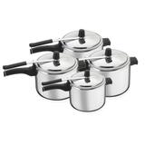 Kit 4 Panelas De Pressão Polida 7, 7, 7, 4.5 Litros - Nacional
