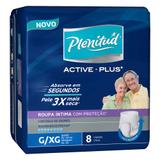 Kit 4 Pcts. Fralda Geriatrica Plenitud Active Plus G/XG - 32 Unds