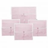 Kit 4 Peças Saquinho Duplo Organizador Maternidade Estampado Tule - Mais que baby