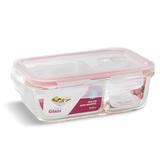 Kit 4 Potes Vidro Hermético Divisória 700ml Marmita - Casa linda