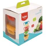 Kit 4 Potinho Com Tampa Hermetica Buba 08900