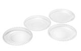 Kit 4 Pratos em Cristal Sobremesa Pearl 19cm - Wolff
