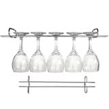 Kit 4 Suportes Organizador Armário Porta Taças Cromado 35cm - Zanline