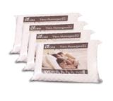 Kit 4 Travesseiros Espuma de Viscoelástico Nasa Massageador 50x70cm - Bf colchões